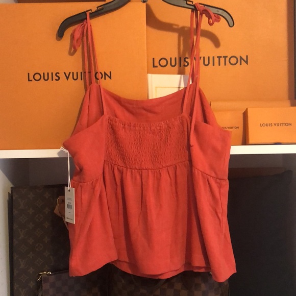 Women’s Dex Tank Top XL with stretch, beautiful dark coral colour NWT - Picture 4 of 6